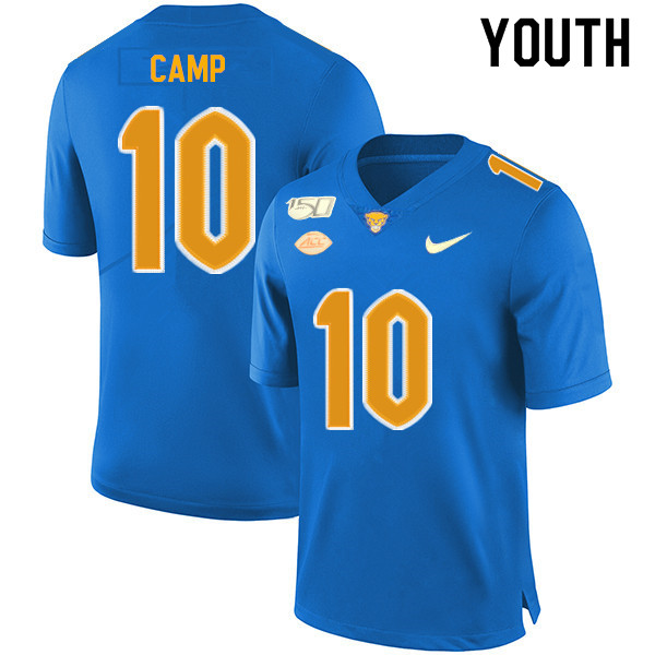 2019 Youth #10 Keyshon Camp Pitt Panthers College Football Jerseys Sale-Royal